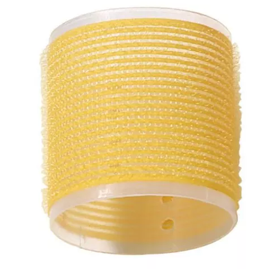 Comair Zelfklevende Wikkels Jumbo – Geel voor Haarstyling 6 Stuks