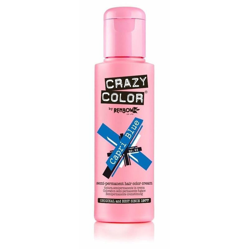 Crazy Color Capri Blue – Semi-Permanente Haarkleur voor Stralend Haar 100ml