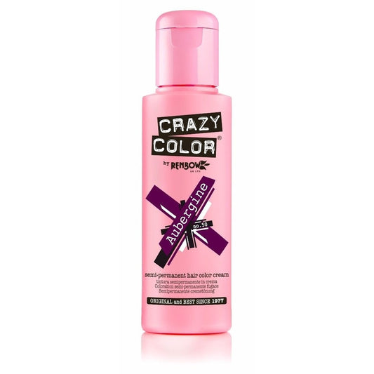Crazy Color Haarverf – Eggplant Kleur voor Stralend Haar 100ml