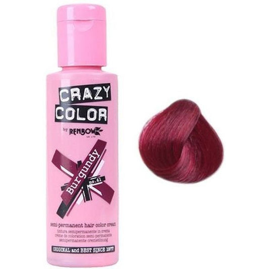 Crazy Color Haarverf – Intense Burgundy Kleur voor Alle Haartypes 100ml