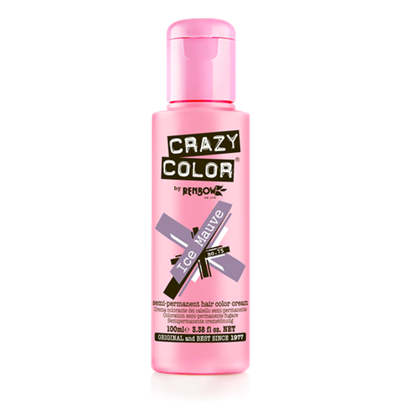 Crazy Color Haarverf – Semi-Permanente Kleur Ice Mauve 100ml