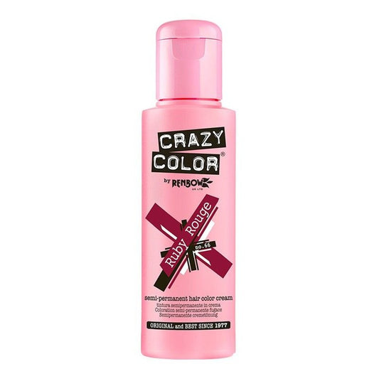 Crazy Color Haarverf – Semi-Permanente Kleur Ruby Rouge 100ml