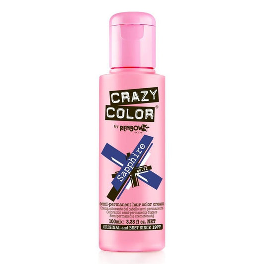 Crazy Color Haarverf – Semi-Permanente Kleuring voor Alle Haartypes 100ml