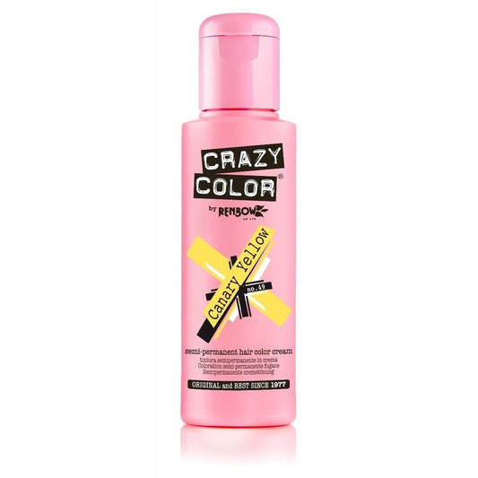Crazy Color Haarverf – Stralend Geel voor Opvallende Kleuring 100ml