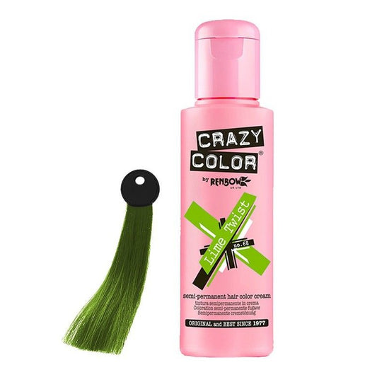 Crazy Color Lime Twist – Semi-Permanente Haarkleur voor Opvallende Looks 100ml