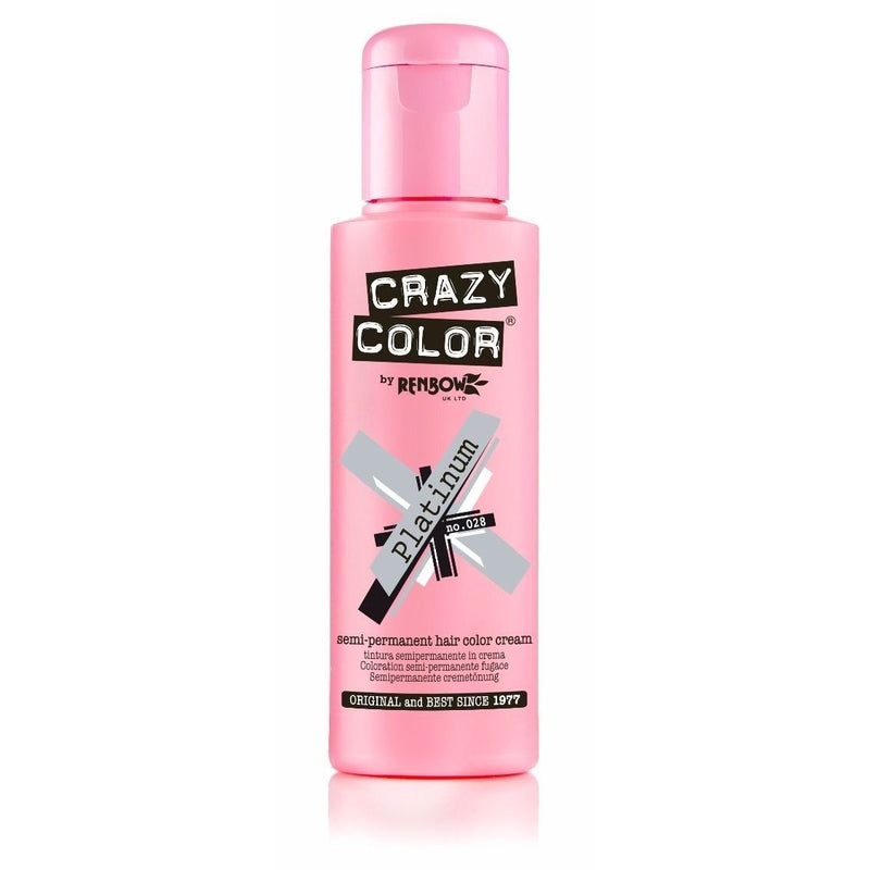 Crazy Color Platinum – Semi-Permanente Haarkleur voor Opvallende Kleur 100ml