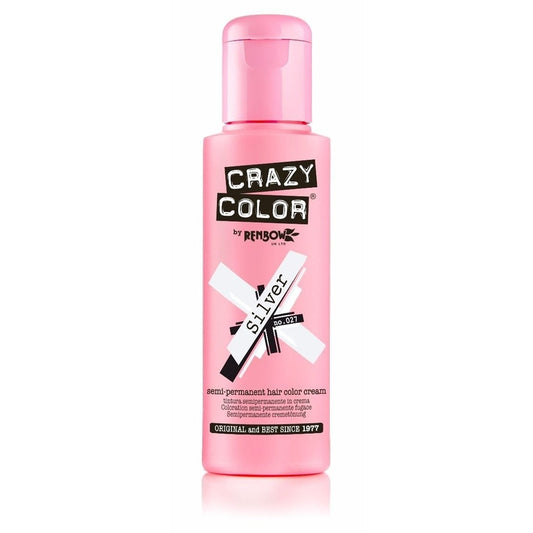 Crazy Color Silver – Semi-Permanente Haarkleur voor Stralend Haar 100ml