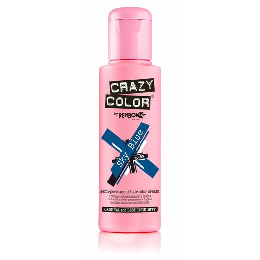 Crazy Color Sky Blue – Semi-Permanente Haarkleur voor Stralend Haar 100ml