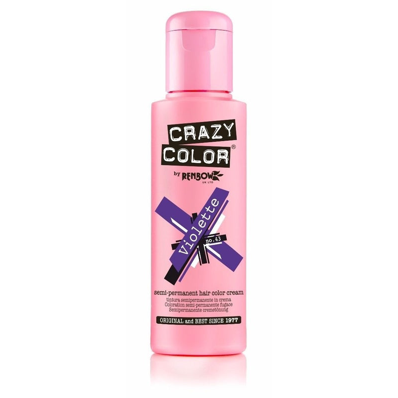 Crazy Color Violette – Semi-Permanente Haarkleur voor Stralend Haar 100ml