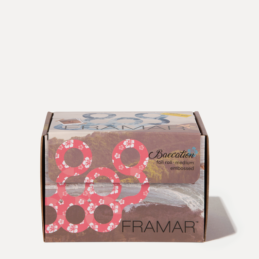 Framar Medium Foil – Tropische Embossed Baecation voor Salons 50m
