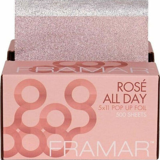 Framar Pop-Up Foil – Elegante Roze Goudfolie voor Kappers 500 vellen