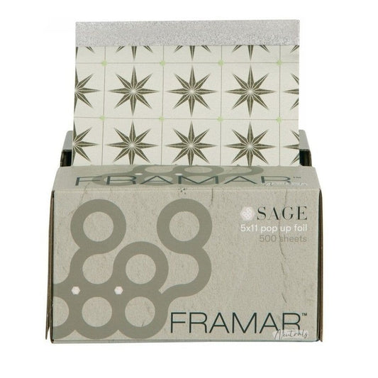 Framar Pop-Up Foil Neutrals Sage – Voor Eenvoudig Gebruik in de Salon 500 vellen