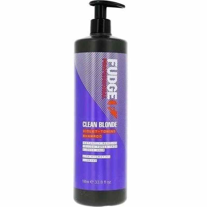 Fudge Clean Blonde Violet Toning Shampoo – Neutraliseert Gele Tinten voor Blond Haar 1000ml