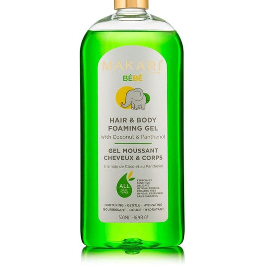 MAKARI Bebe Foaming Gel – Verzorgende Gel voor Lichaam en Haar 500ml