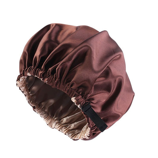 MHS Satin Haar Bonnet – Dubbel Laag voor Bescherming van Haar 36cm