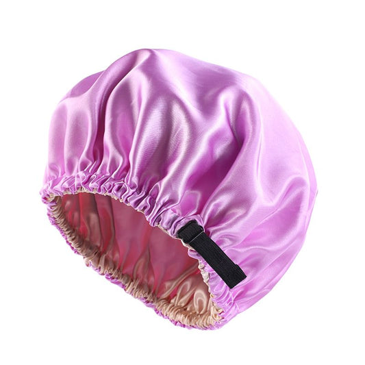 MHS Satin Haar Bonnet – Verstelbare Slaapcap voor Alle Haarsoorten 36cm