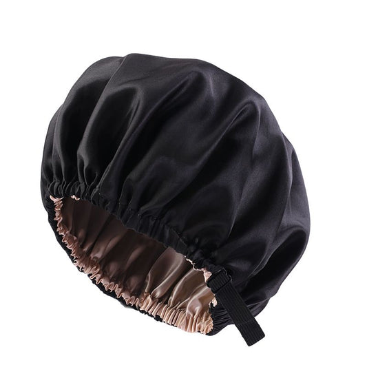 MHS Satin Haar Bonnet – Verstelbare Slaapkap voor Alle Haartypes 36cm