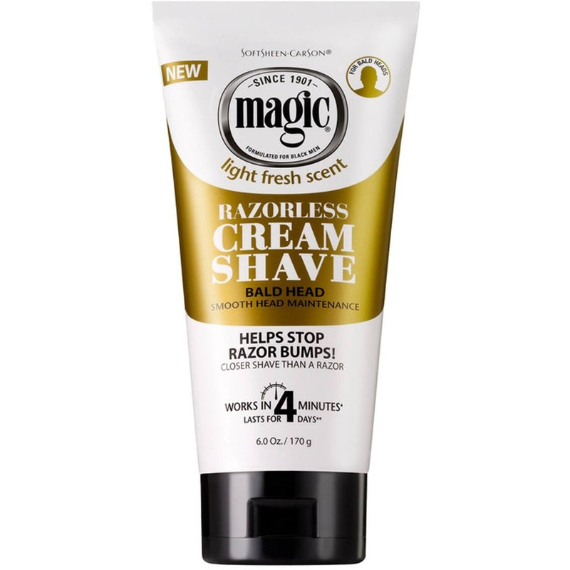 Magic Razorless Cream Shave – Voor Gladde Hoofdhuid 170g