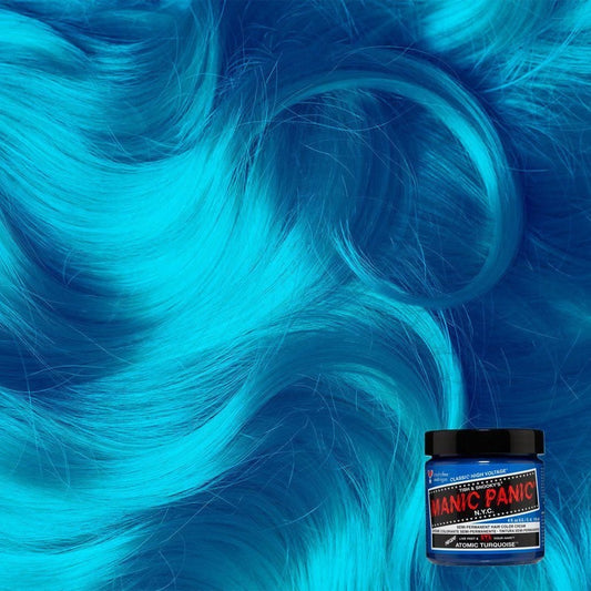 Manic Panic Haarverf – Neon Aqua Blauw voor Alle Haartypes 118ml