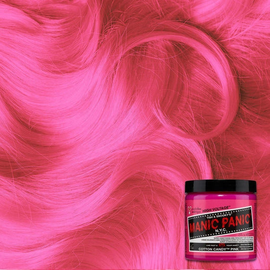 Manic Panic Haarverf – Neon Katoen Suiker Roze voor Alle Haartypes 118ml