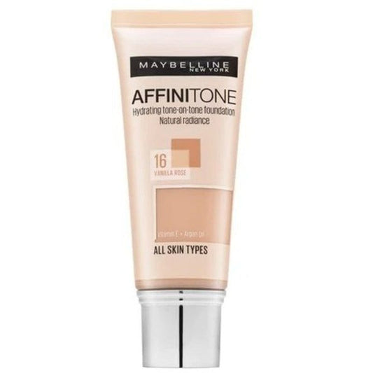 Maybelline Affinitone Foundation – Natuurlijke Dekking voor Alle Huidtypes 30ml