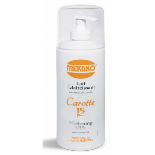 Mekako Carotte Whitening Milk – Verhelderende Melk voor Stralende Huid 400ml