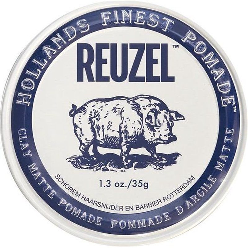 Reuzel Clay Matte Pomade – Sterke Hold met Matte Afwerking 35g