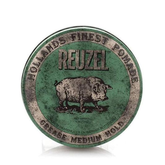 Reuzel Green Grease Pomade – Medium Hold voor Alle Haartypes 35g