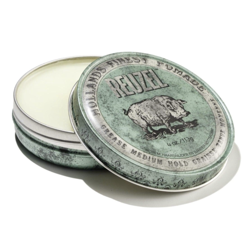 Reuzel Green Grease Pomade – Medium Hold voor Alle Haartypes 340g