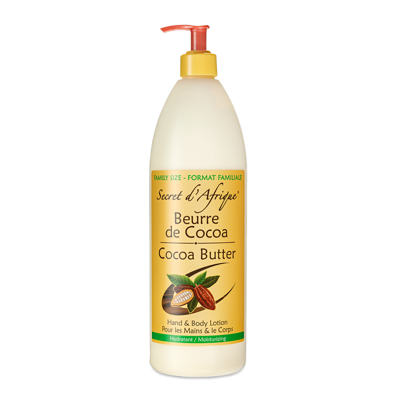 Secret d'Afrique Cocoa Butter – Hydraterende Crème voor Huid 1000ml