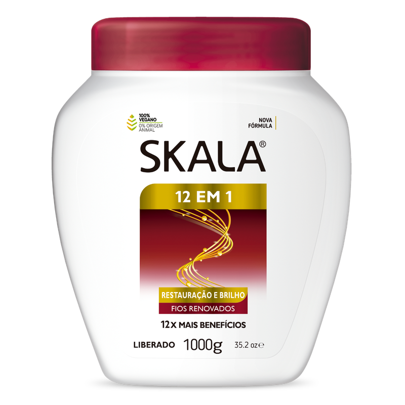 Skala 12 EM 1 Haarbehandeling – Herstelcrème voor Alle Haartypes 1000g