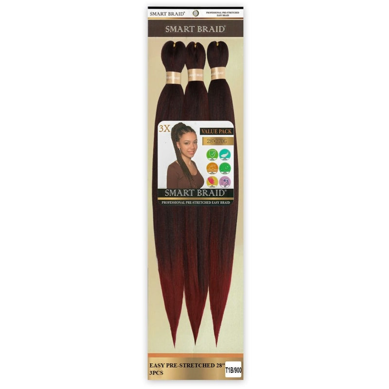 Smart Braid Pre Stretched – 28 Inch Haar Extensions voor Alle Haartypes 3x