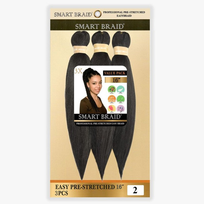 Smart Braids Pre Stretched – Professionele Haarvlecht 16 Inch 3x