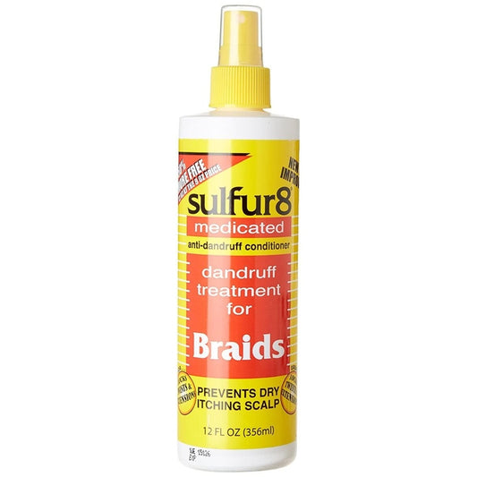 Sulfur8 Braid Spray – Voorkomt Droogte voor Vlechten 356ml