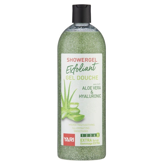 Yari Exfoliant Shower Gel – Verfrissende Hydratatie met Aloë Vera 1000ml